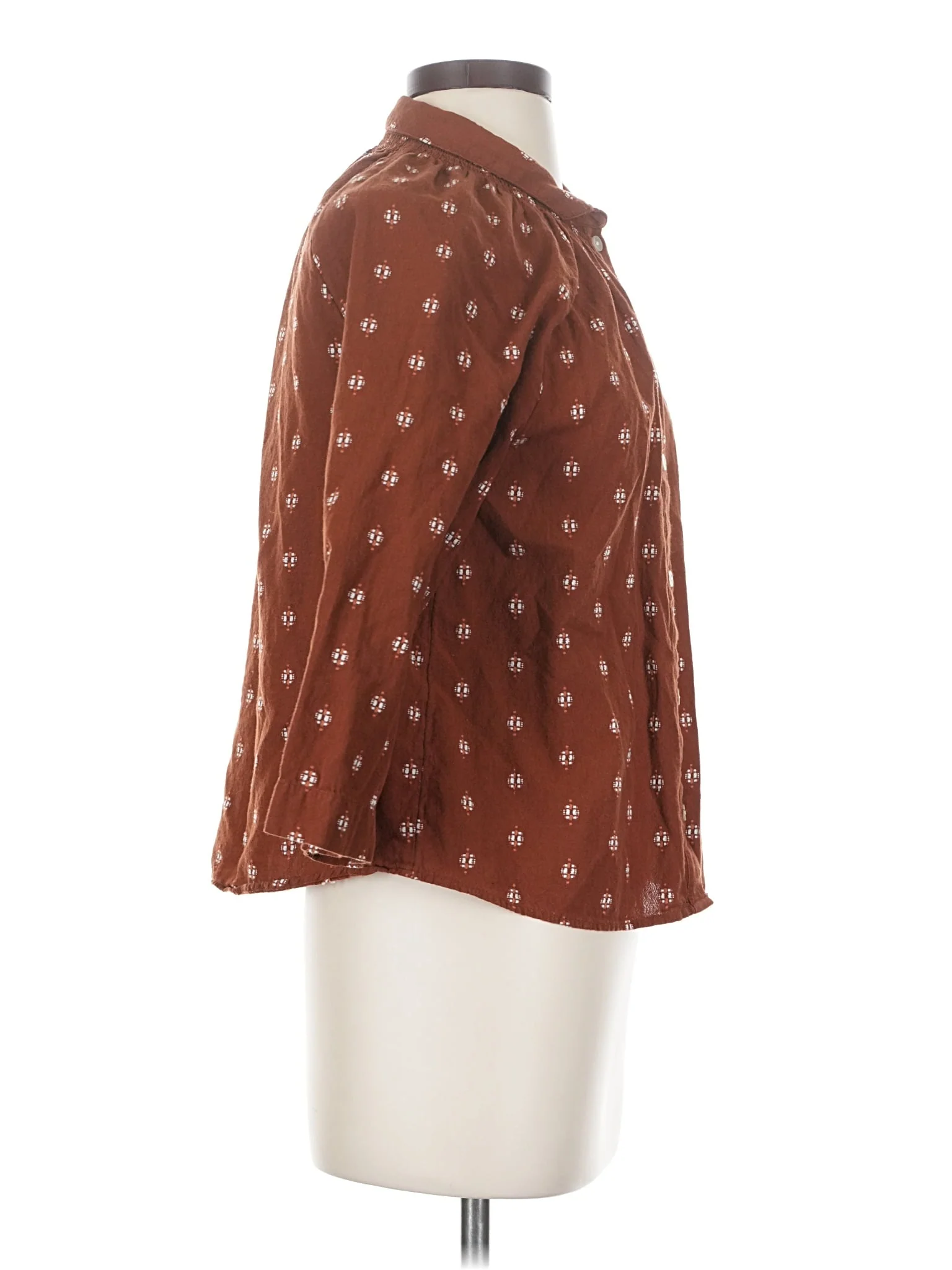 3/4 Sleeve Button-Down Shirt - Image 3