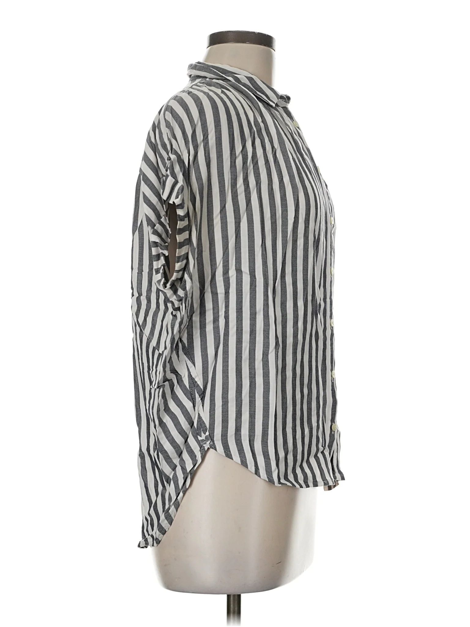 3/4 Sleeve Button-Down Shirt - Image 3