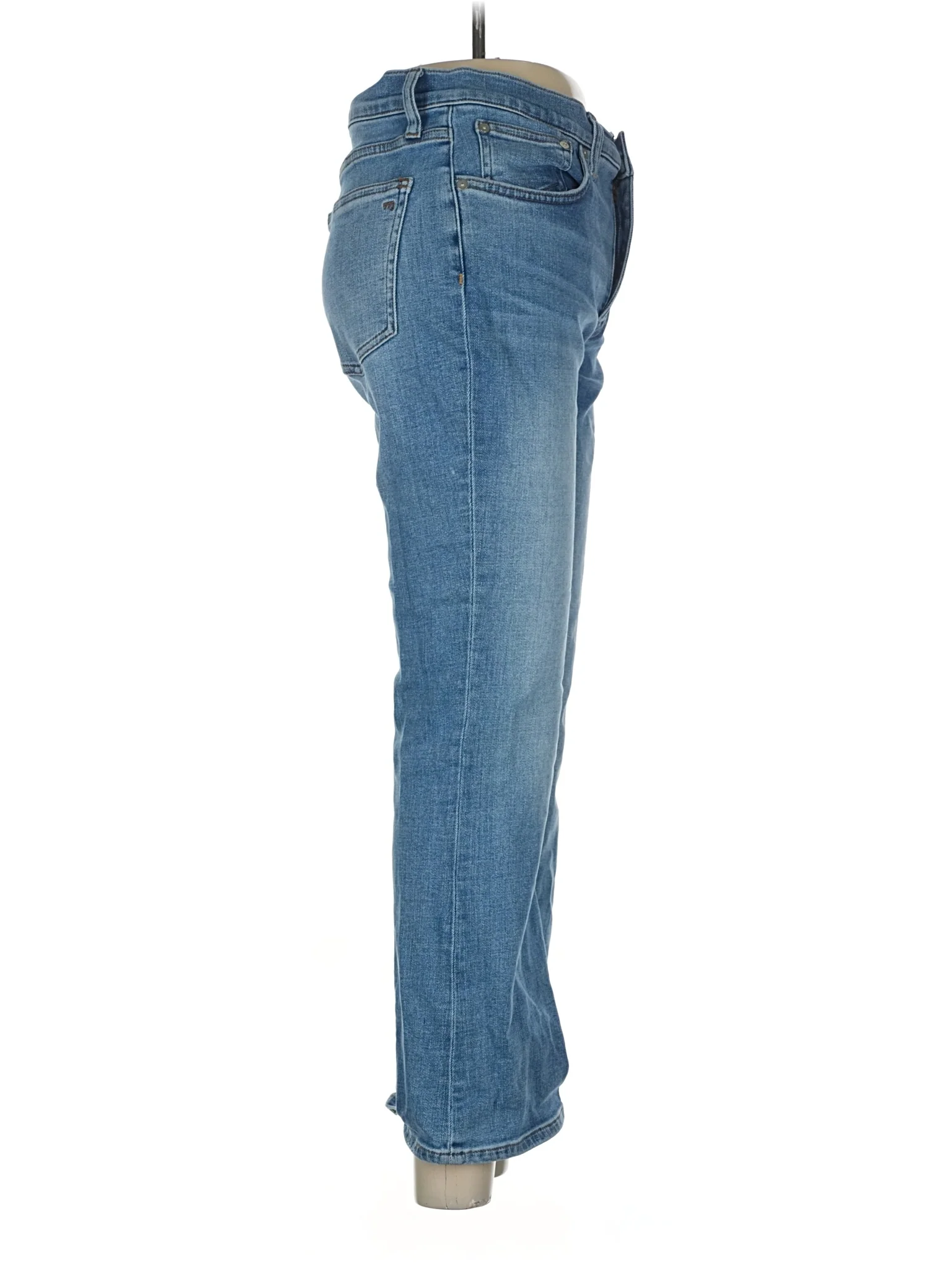 High-Rise Straight-leg Jeans in Medium Wash - Image 3