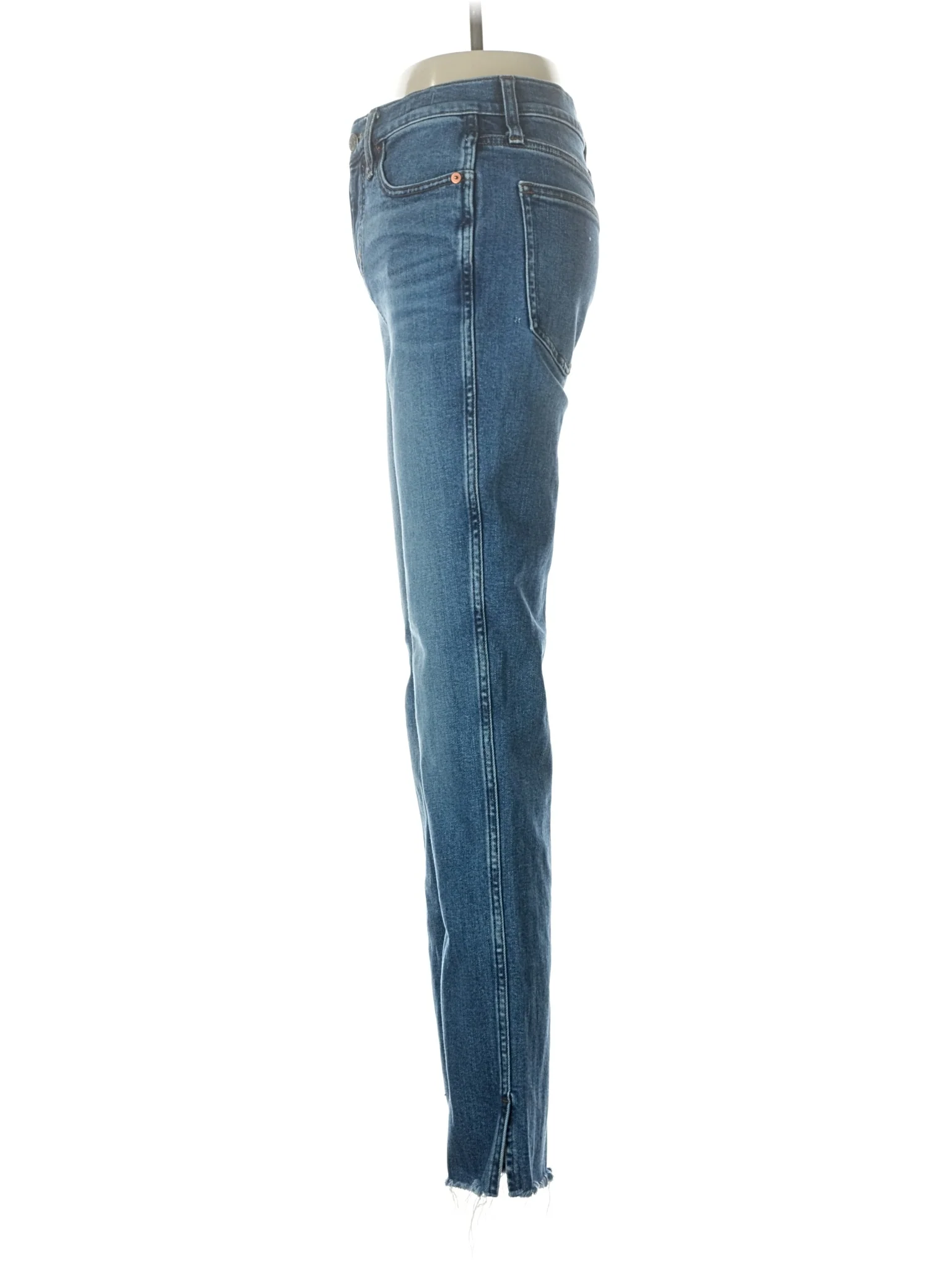 High-Rise Straight-leg Jeans in Medium Wash - Image 4