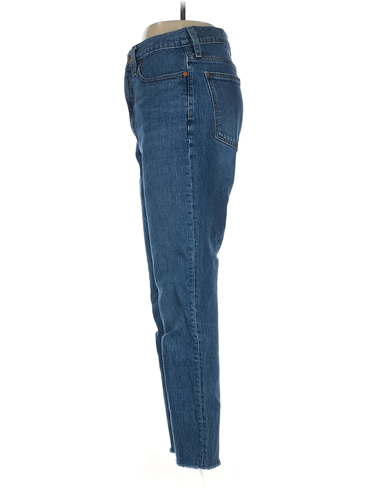 High-Rise Straight-leg Jeans in Medium Wash - Image 4