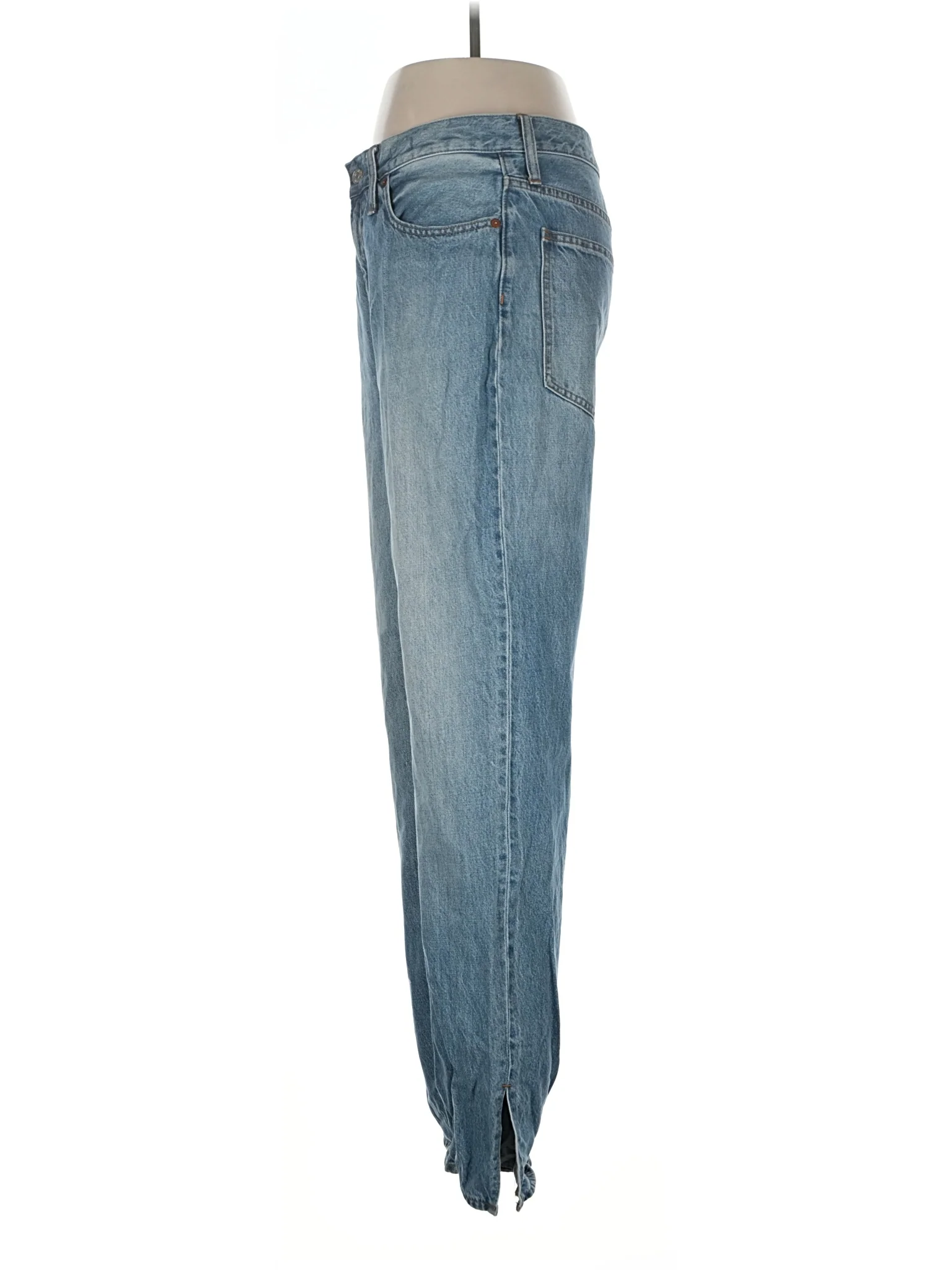 High-Rise Straight-leg Jeans in Medium Wash - Image 4