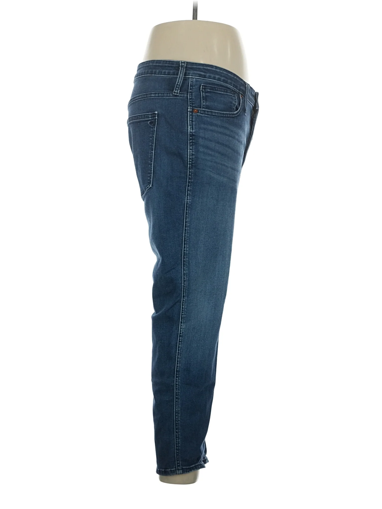 Mid-Rise Skinny Jeans in Medium Wash - Image 3